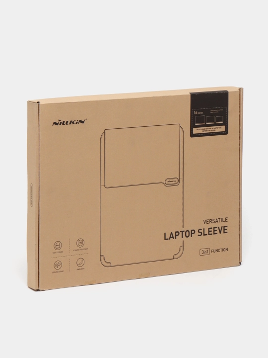 Чехол для ноутбука универсальный Nillkin Black Laptop Sleeve 14" дюймов из экокожи