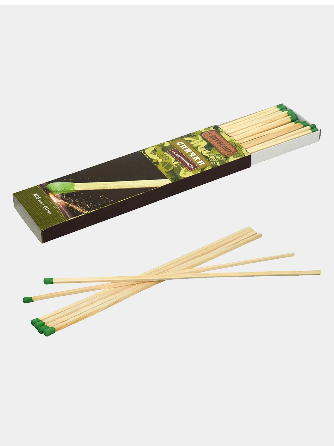 Купить Спички каминные BoyScout, 20.5 см, 40 шт за 26000 сум с ...