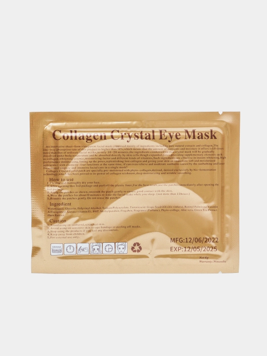 Патчи коллагеновые для глаз Collagen Crystal Eye Mask, гидрогелиевые