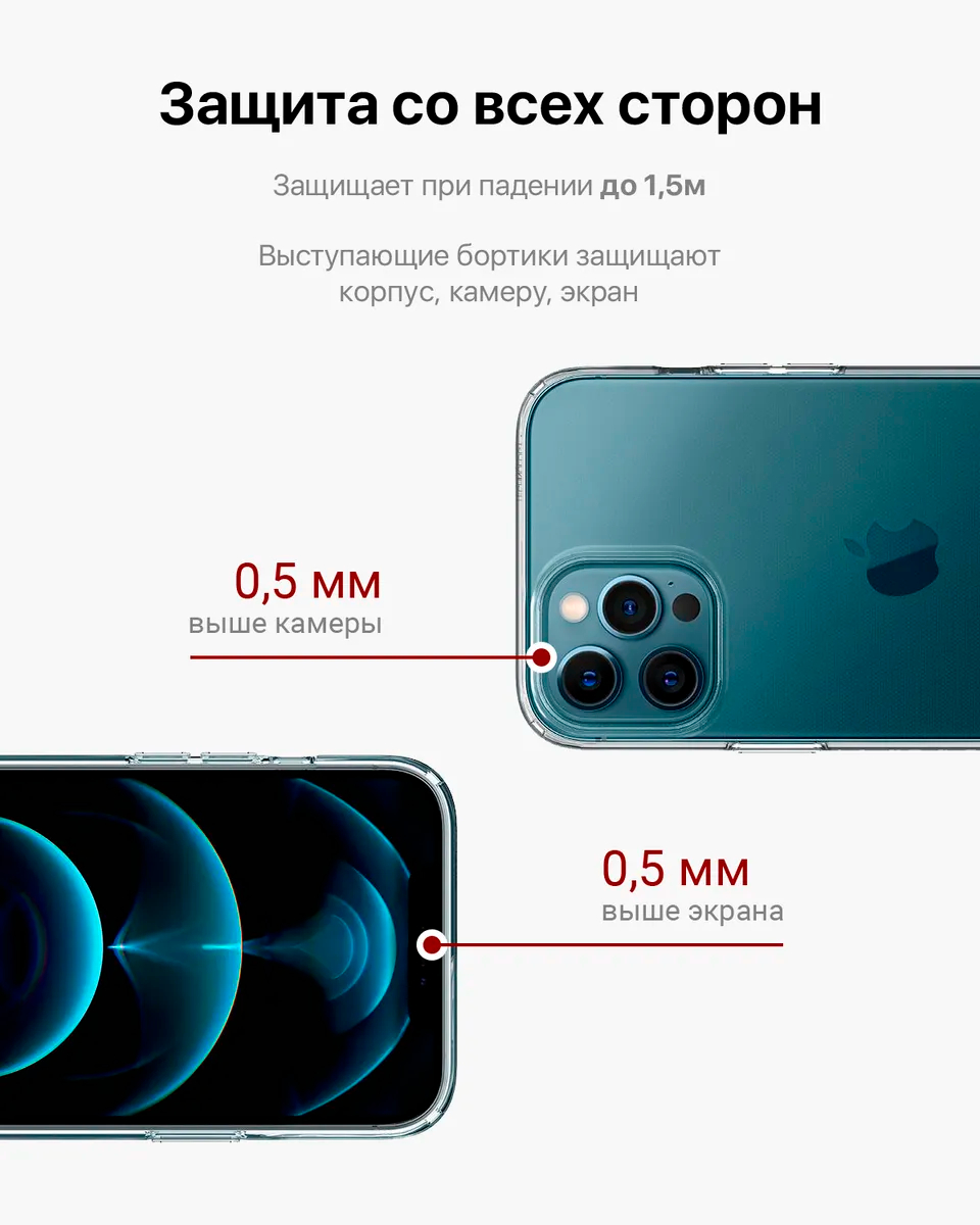 Чехол для iPhone 6s, 7,  8,SE,XR,XS,11,12,13,14,15,Pro,Max,Plus,Mini,прозрачный,силиконовый купить  по низким ценам в интернет-магазине Uzum (253291)