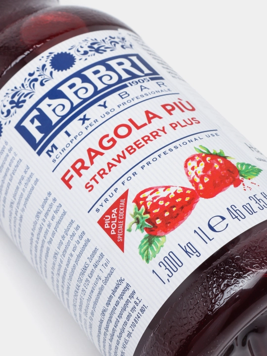 Сироп Fabbri Mixybar Strawberry Plus, 1 л