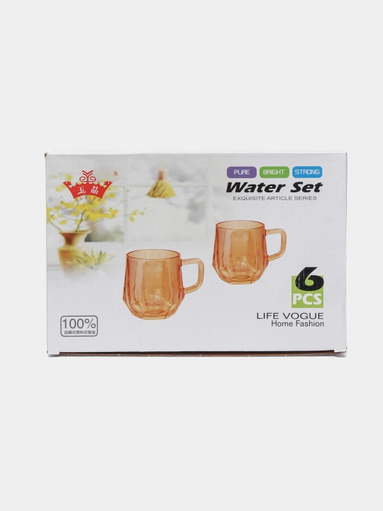 Choy va qahva krujkalari to‘plami, 280 ml dan 6 dona