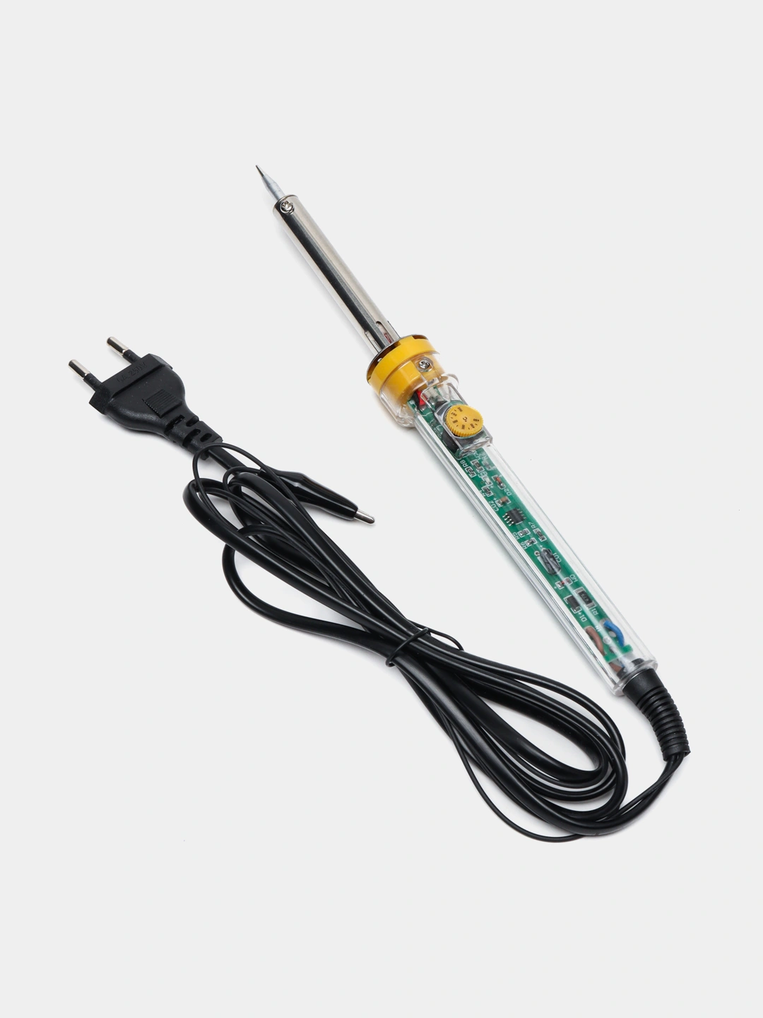 Паяльник электрический с регулятором температуры, 60 Вт (прозрачный с ...