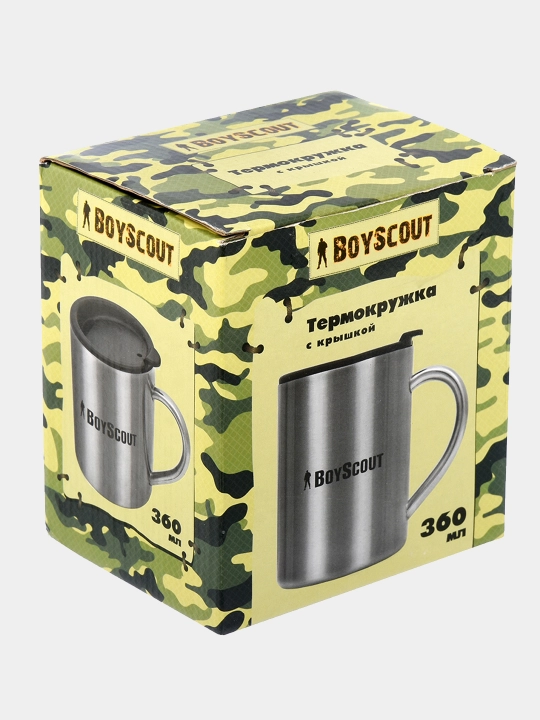 Termokrujka zanglamaydigan po'latdan qopqoq bilan, 360 ml