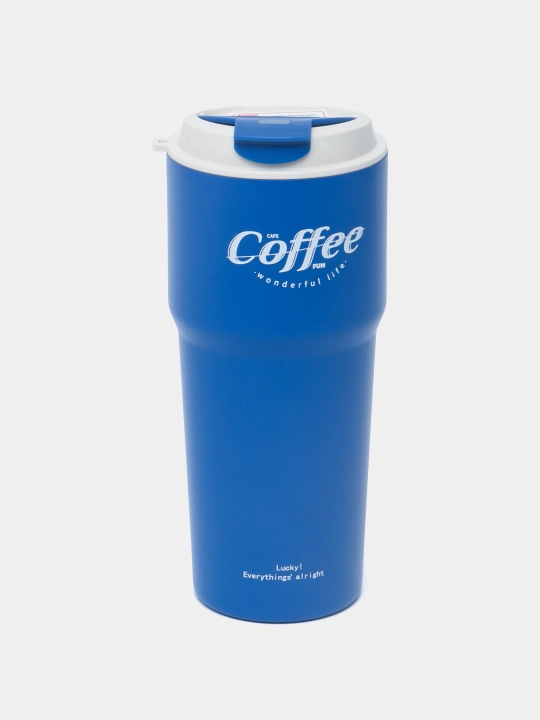Termo krujka "Coffee" sovuq va issiq ichimliklar uchun, mashinada yoki ishda - 