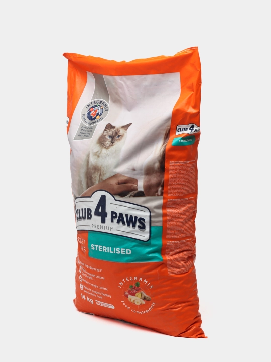 Club 4 Paws сухой корм для стерилизованных кошек, 14 кг