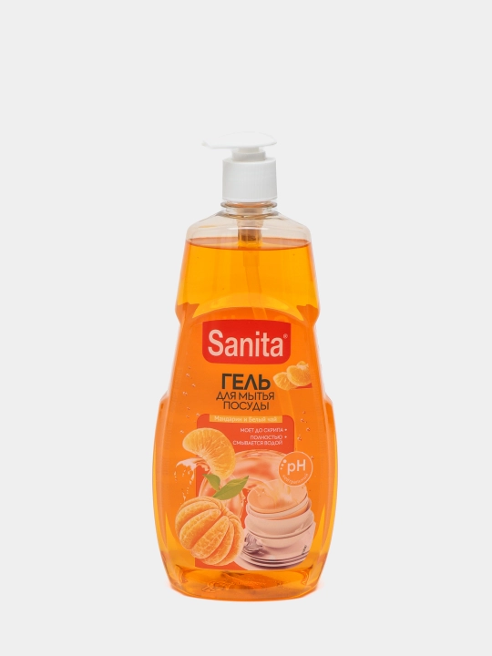 Idish yuvish gel Sanita, mandarin va oq choy, 900 g - 