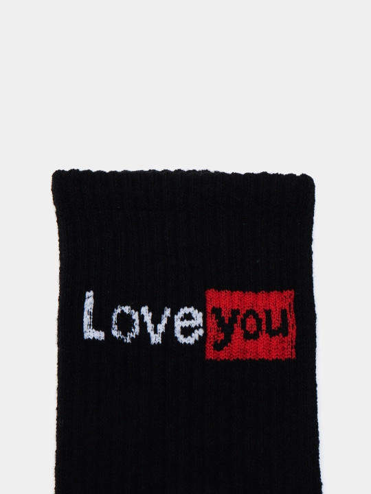 Носки Love you, черные 