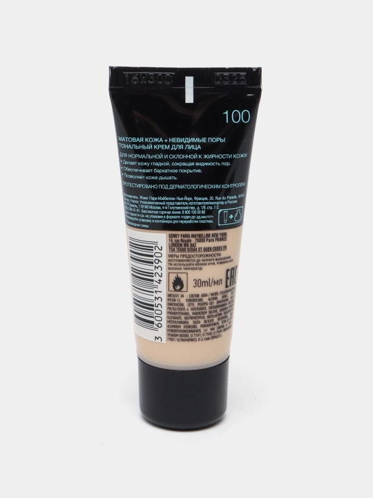 Tonal krem Maybelline New York Fit Me, ton 100 chinni, 30 ml