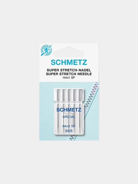 Иглы Schmetz супер стрейч для швейных машин и оверлоков 65