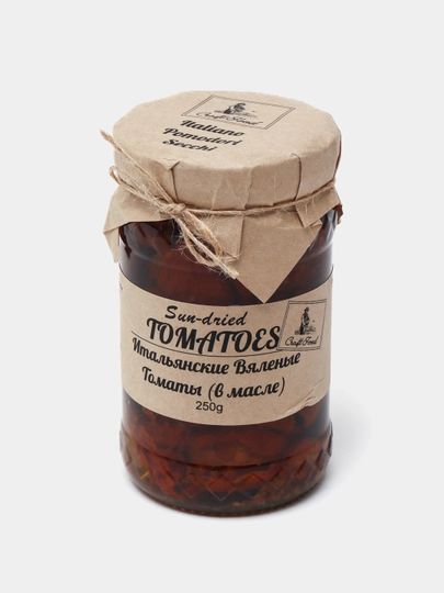 Вяленые томаты в масле "CRAFT FOOD", в стеклянной банке, 250 г — CF-VTOM250