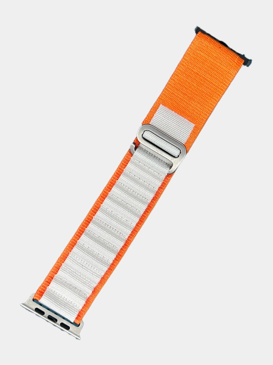 Ремешок нейлоновый для Apple Watch 3,4,5,6,7,8,9,10,11,SE и Ultra, размер 42-44-45-49 мм