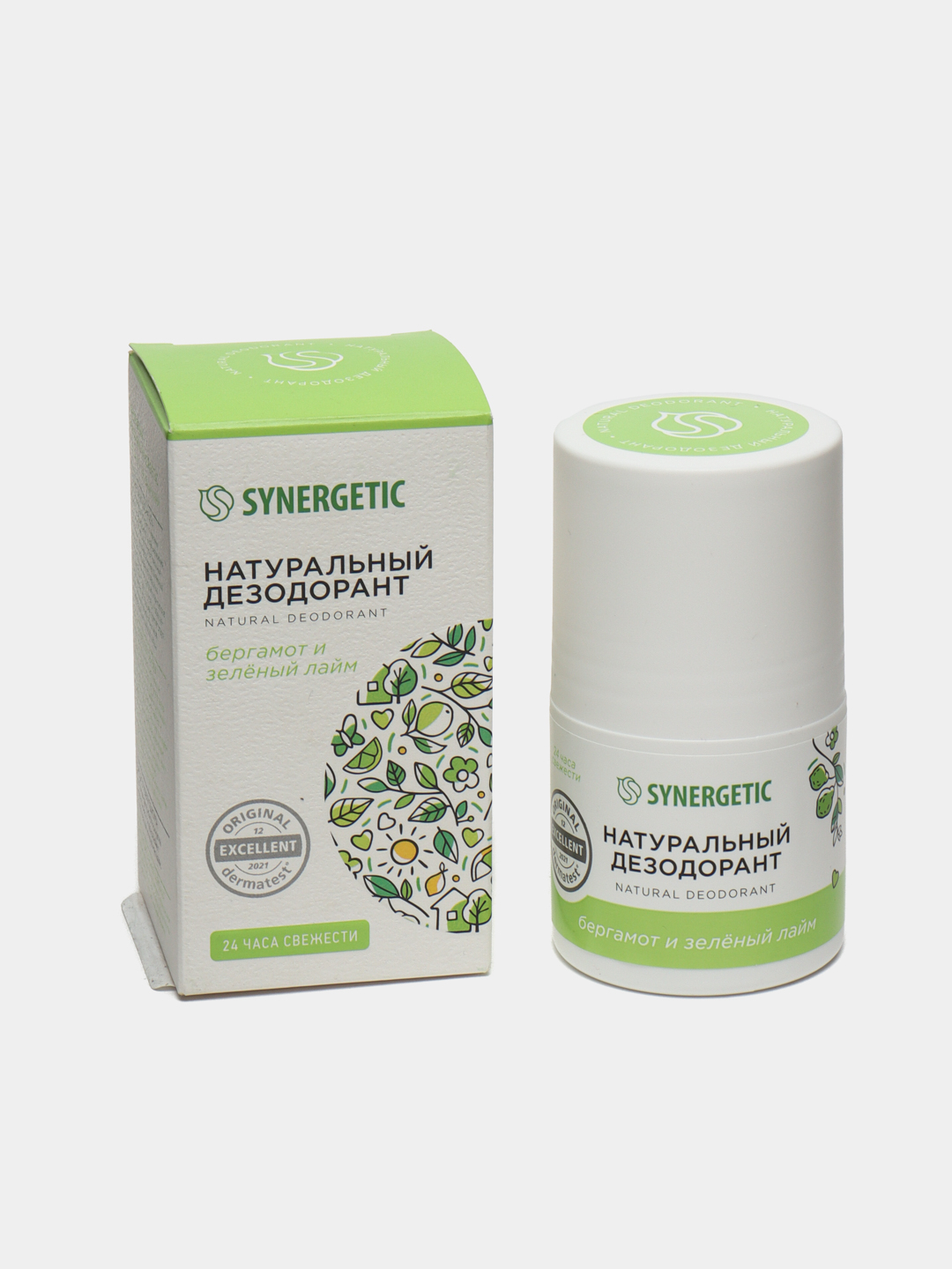 Дезодорант шариковый Synergetic, натуральный, гипоаллергенный, бергамот ...