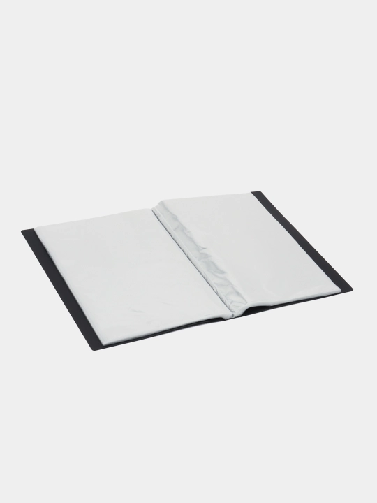 Plastik papka Hatber, 100 qo'shimcha A4, 40 mm Line 700 mikron, rangi qora