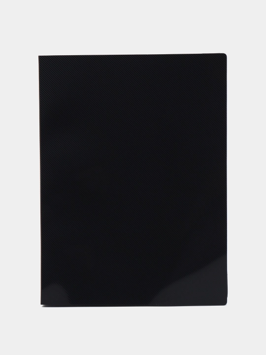 Plastik papka Hatber, 100 qo'shimcha A4, 40 mm Line 700 mikron, rangi qora