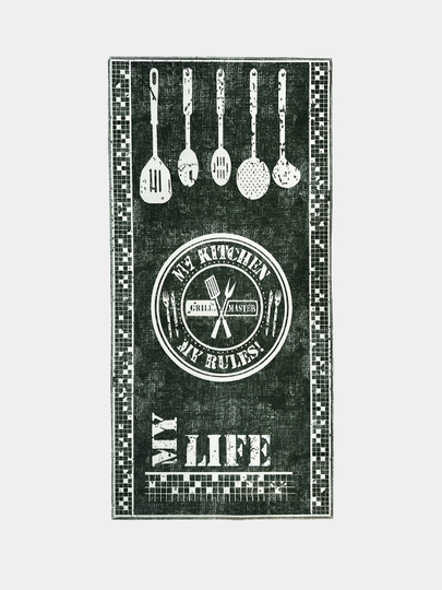 Коврик для кухни Dudu textile, с принтом, 60 * 100 см - 