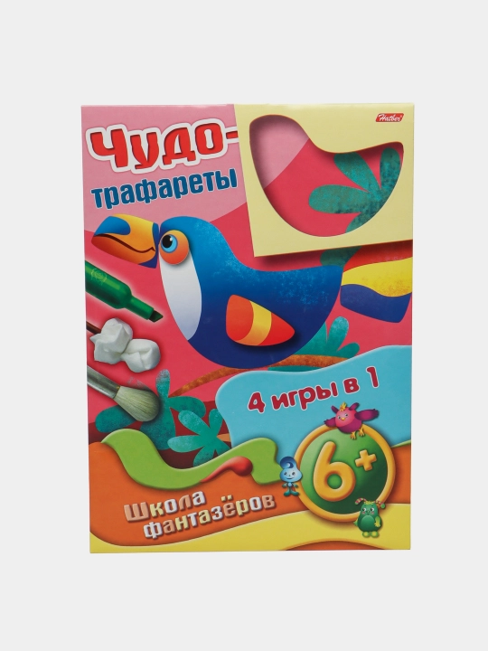 Konstruktor o'yini papkada "Mo''jizaviy trafaretlar" - Salyangoz - 3+10IK407540, A4, 10 varaq
