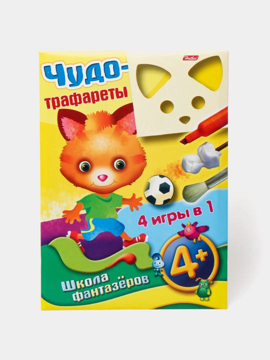 O'yin konstruktori Hatber "Mo''jizaviy trafaretlar" Tulki 10ИК4_07541, 4+, A4f, 10 varaq