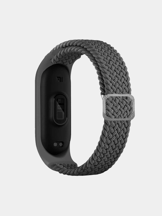 Ремешок сменный, нейлоновый, плетеный для Xiaomi Mi Band 7, 6, 5, 4, 3