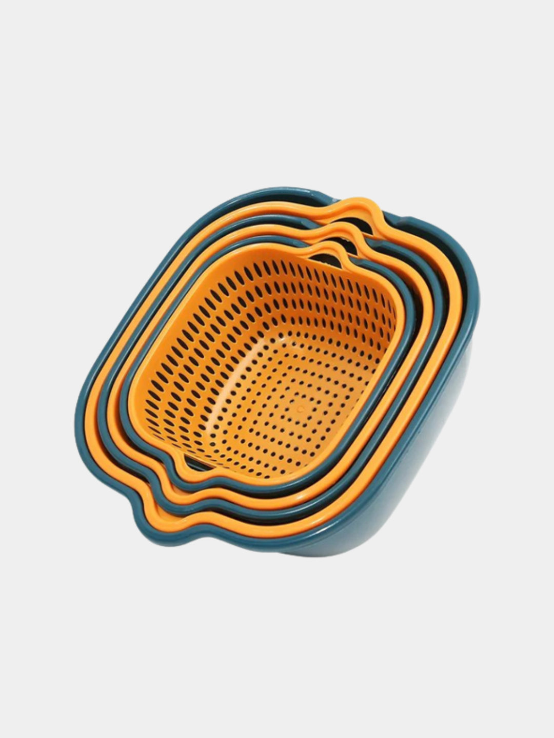 Купить Двухслойная пластиковая сливная корзина для мытья фруктов и ...