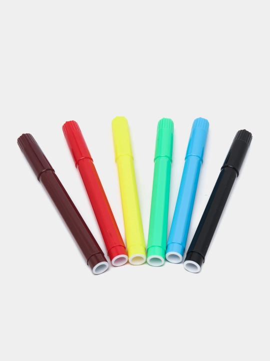 Flomasterlar Hatber Jumbo, 6 rang