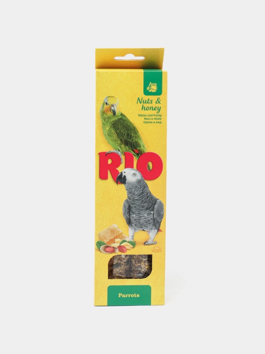 Палочки для попугаев RIO, с орехами и медом, 2 * 90 г - 