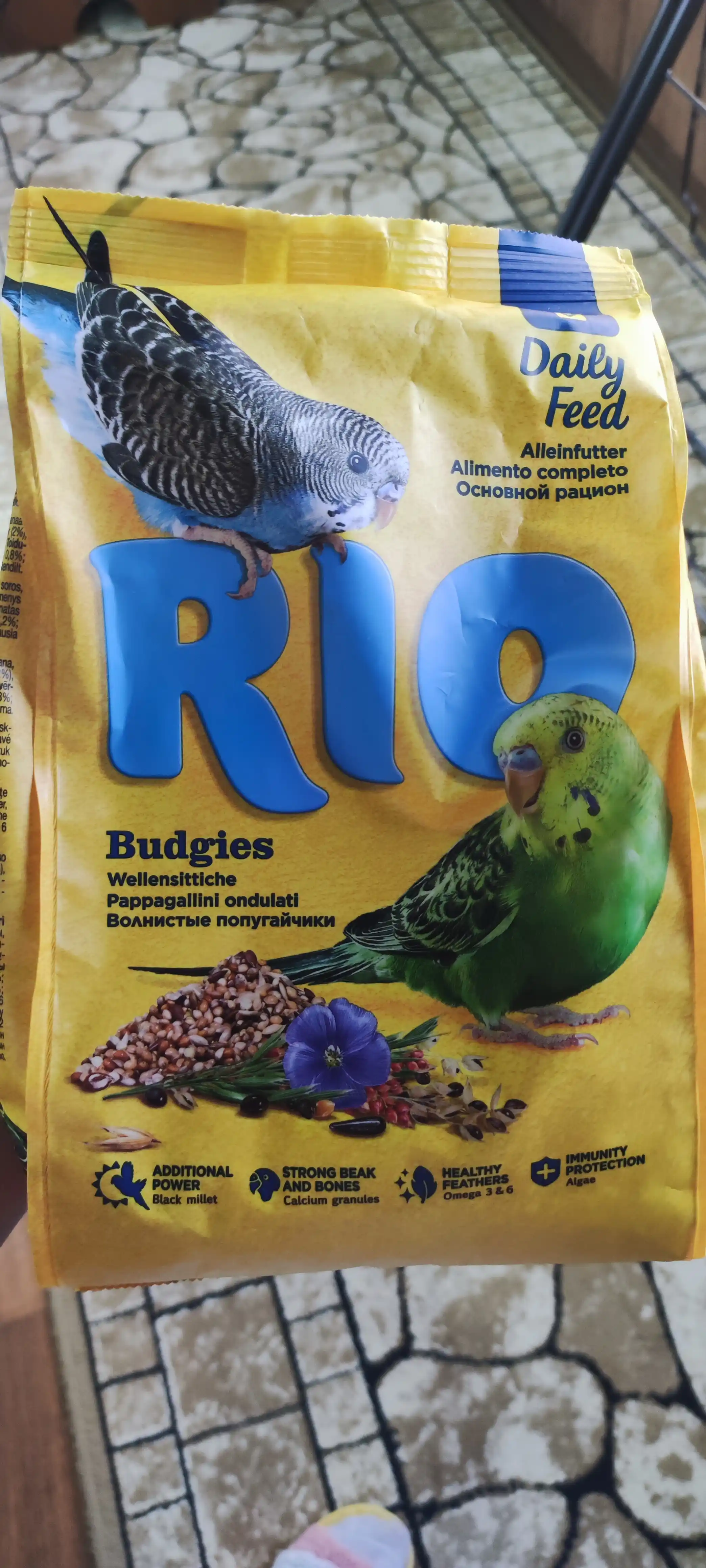 Корм Rio для волнистых попугайчиков, 1 кг