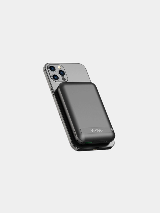 Wiwu Snap Cube Magnetic Wireless Charger Power Bank 10000mAh quvvat banki