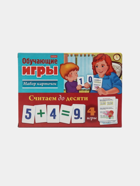 Обучающая игра Hatber "Считаем до десяти", 24 карточки