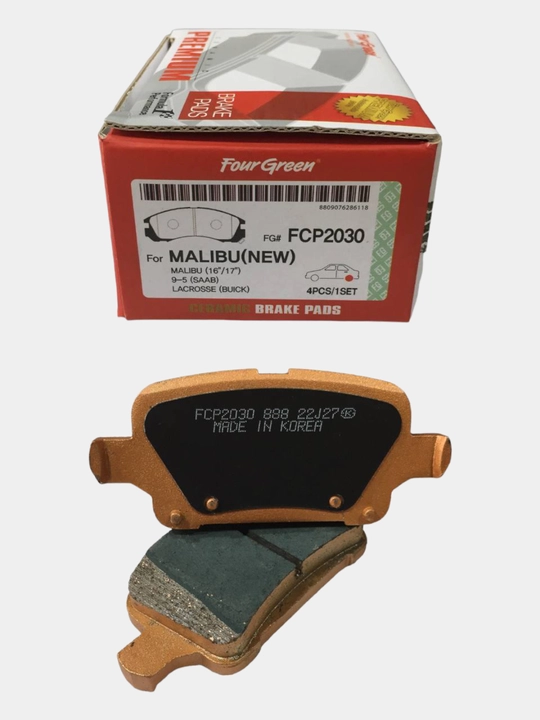FourGreen keramik Malibu 2 uchun orqa tormoz kolodkalari FCP2030