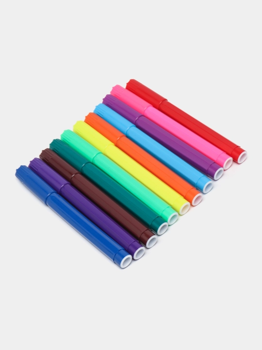 Flomasterlar Hatber Jumbo, 12 ta rang