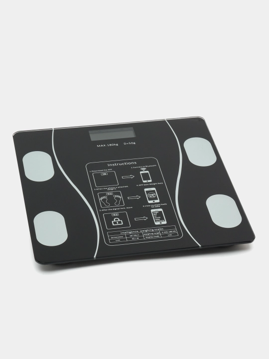 Aqlli elektron pol tarozi 180 kg (50 g aniqlik), shishali