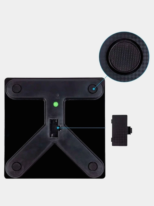 Aqlli elektron pol tarozi 180 kg (50 g aniqlik), shishali