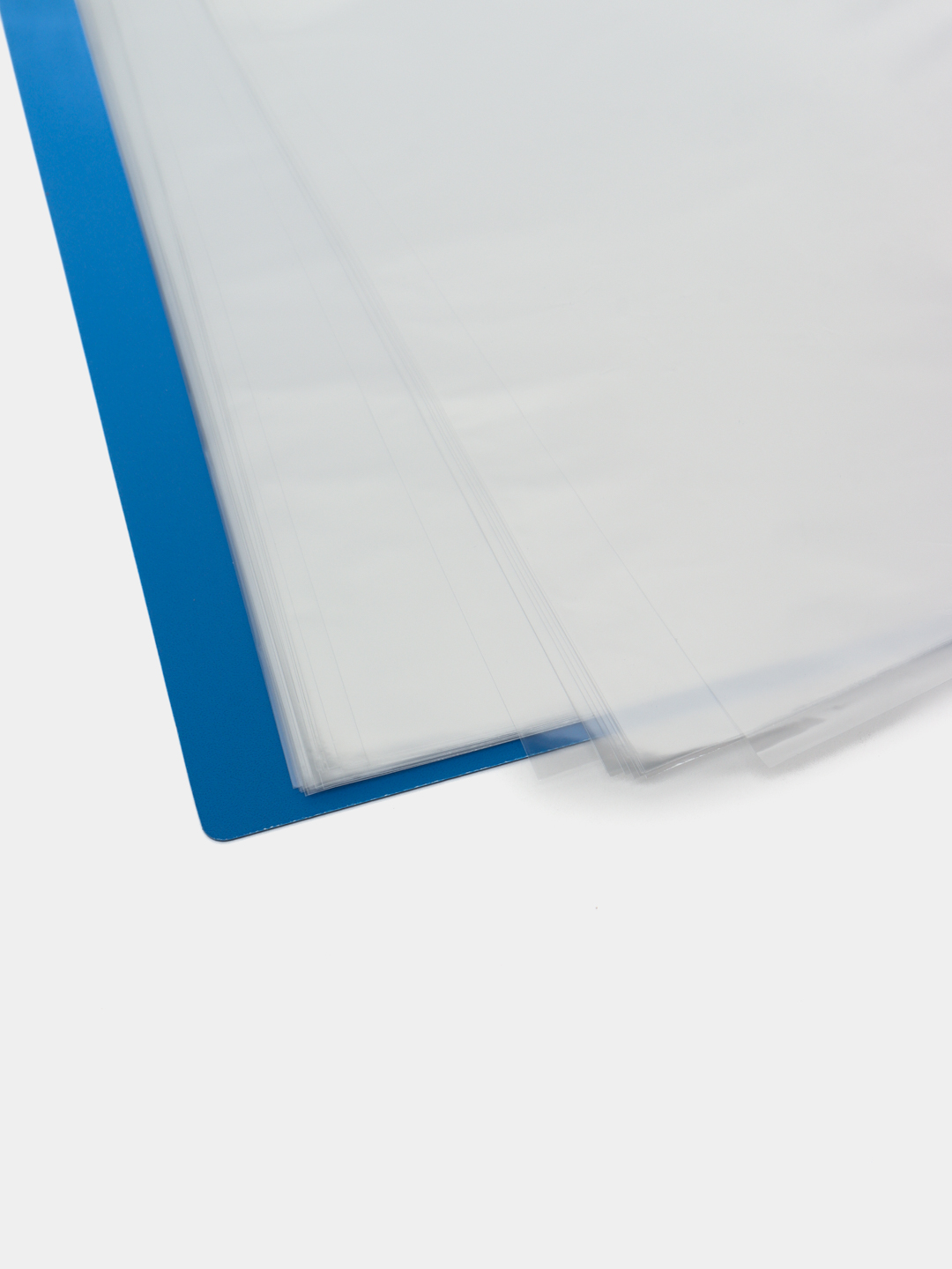 Plastik papka Hatber, 40 mm, A4, ko'k, 100 qo'shimcha