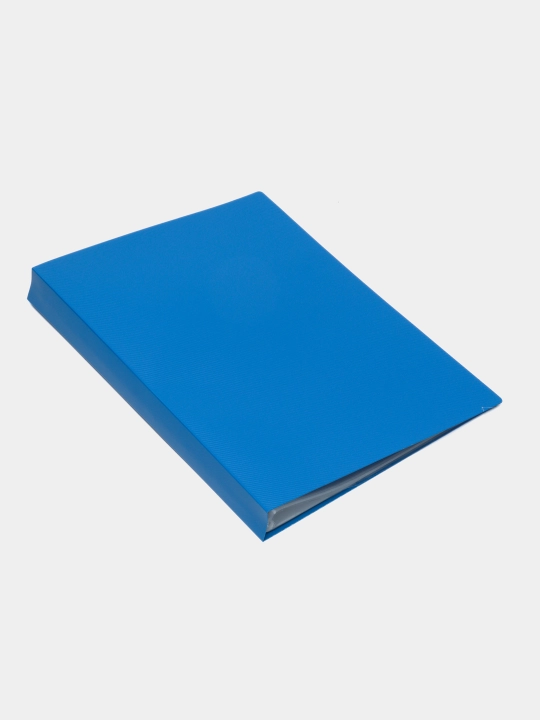 Plastik papka Hatber, 40 mm, A4, ko'k, 100 qo'shimcha