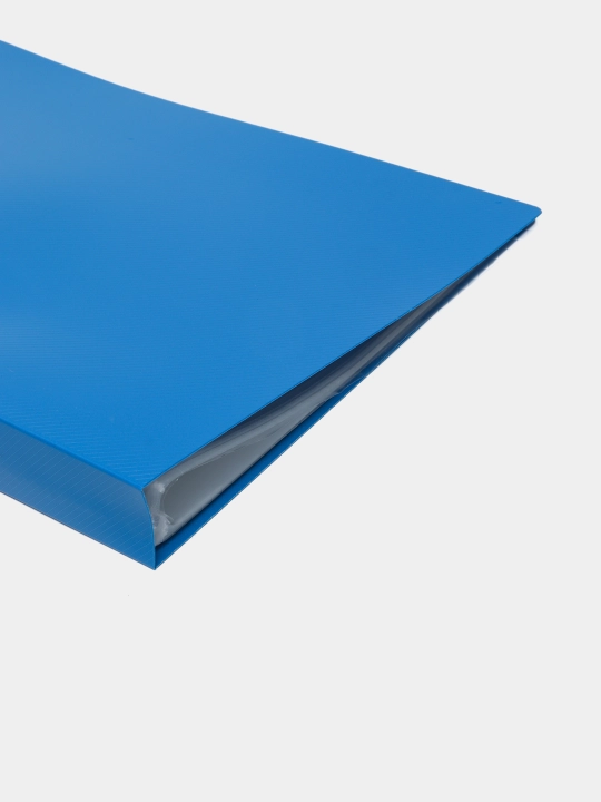 Plastik papka Hatber, 40 mm, A4, ko'k, 100 qo'shimcha
