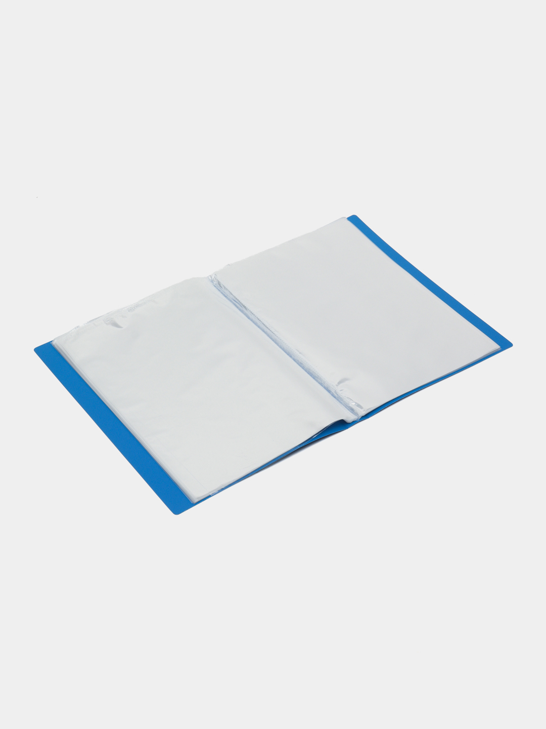 Plastik papka Hatber, 40 mm, A4, ko'k, 100 qo'shimcha