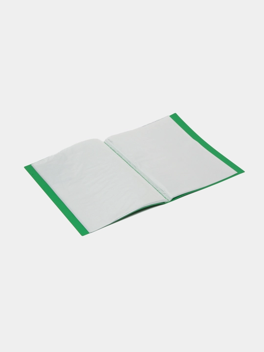 Plastik papka Hatber Line, 60 qo'shimcha A4, 21 mm 500 mikron, rangi yashil