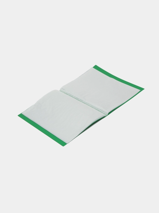 Plastik papka Hatber Line, 60 qo'shimcha A4, 21 mm 500 mikron, rangi yashil