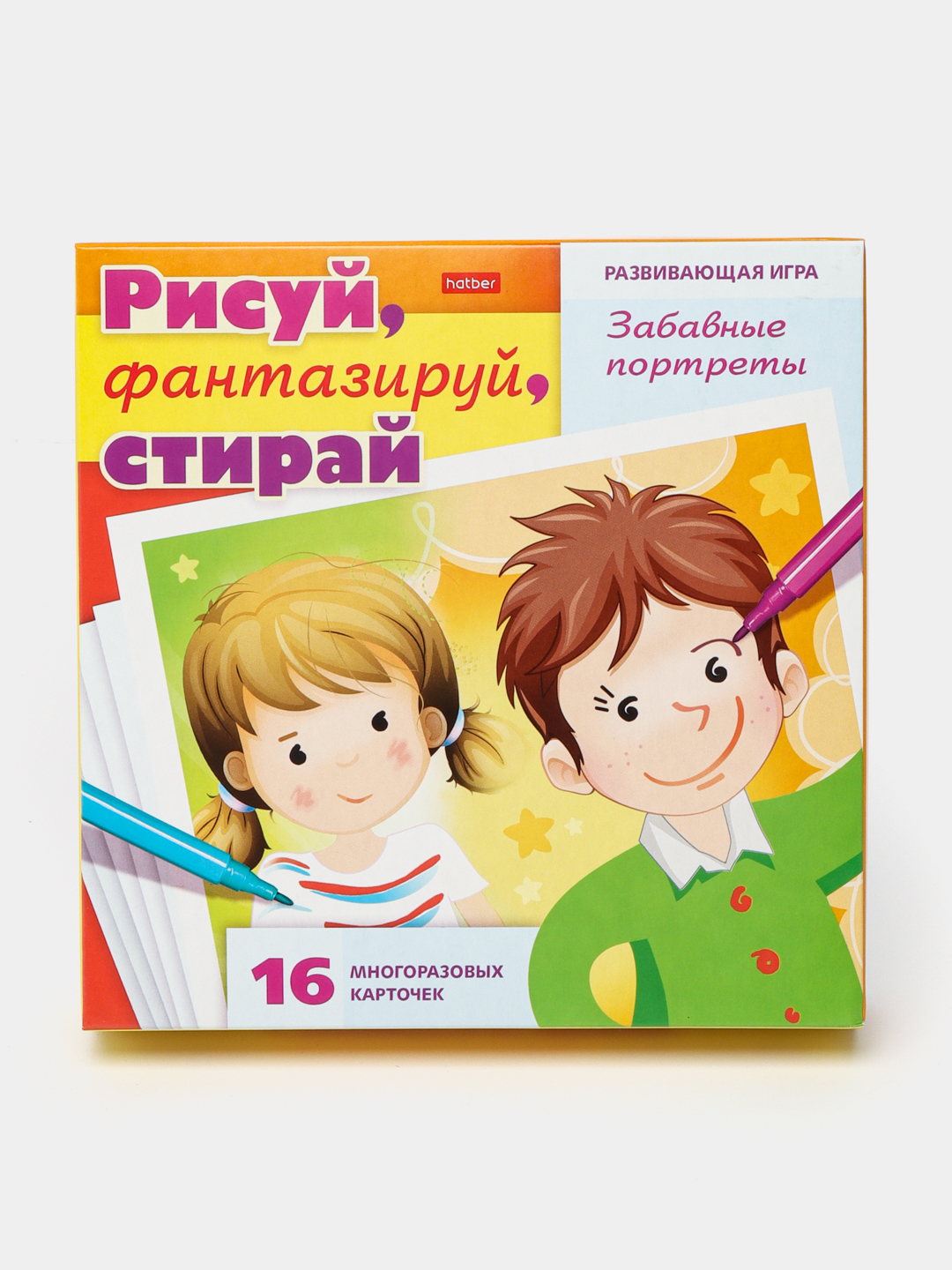 Игра развивающая Hatber Забавные портреты, 16 карточек А5ф, 180 * 180 мм  купить по низким ценам в интернет-магазине Uzum (462911)