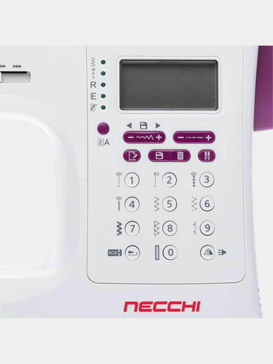 Kompyuter Tikuv mashinasi Necchi NC-204D stol bilan, 13 xil petlya va alifbo