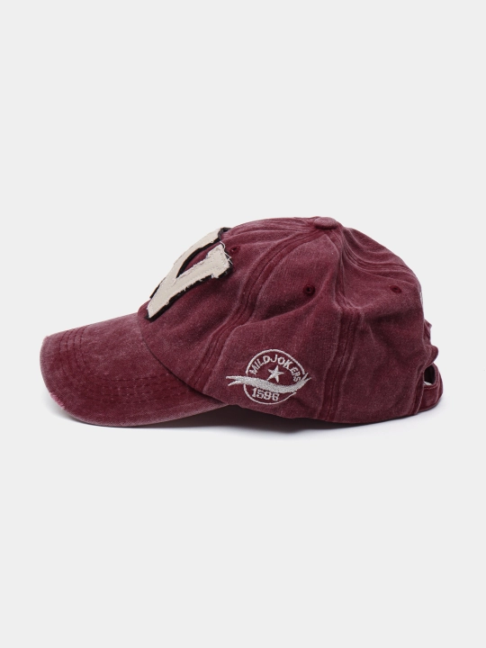 Baysbolka kepka vintaj, paxtali matodan, o'lchami 55-61 sm, sozlanadigan logotipli