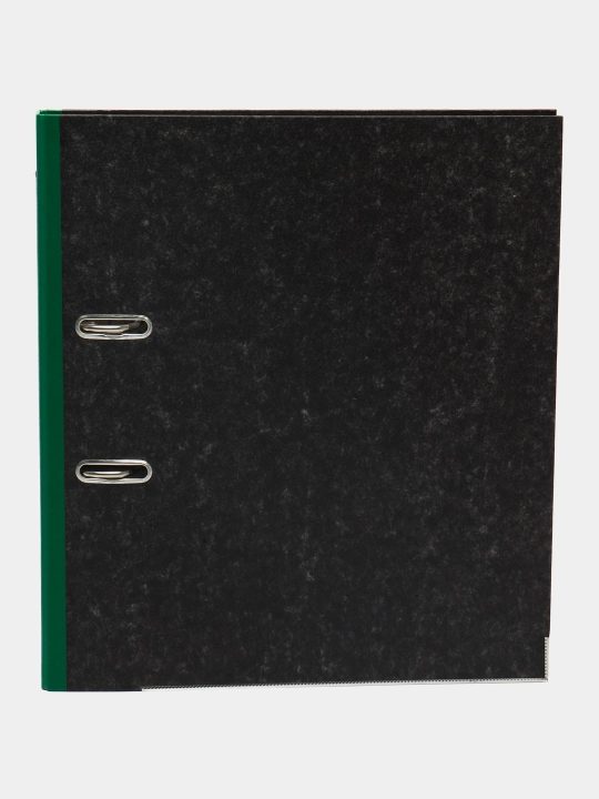 Papka-registrator arch mexanizmi bilan A4 Hatber, marmar va to'q yashil, 50 mm - 