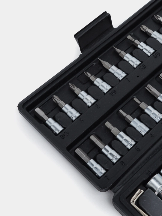 Nabor kluch, asboblar to'plami RockFORCE RF-2462-5, 1/4", 4-14 mm, 46 buyum keysda