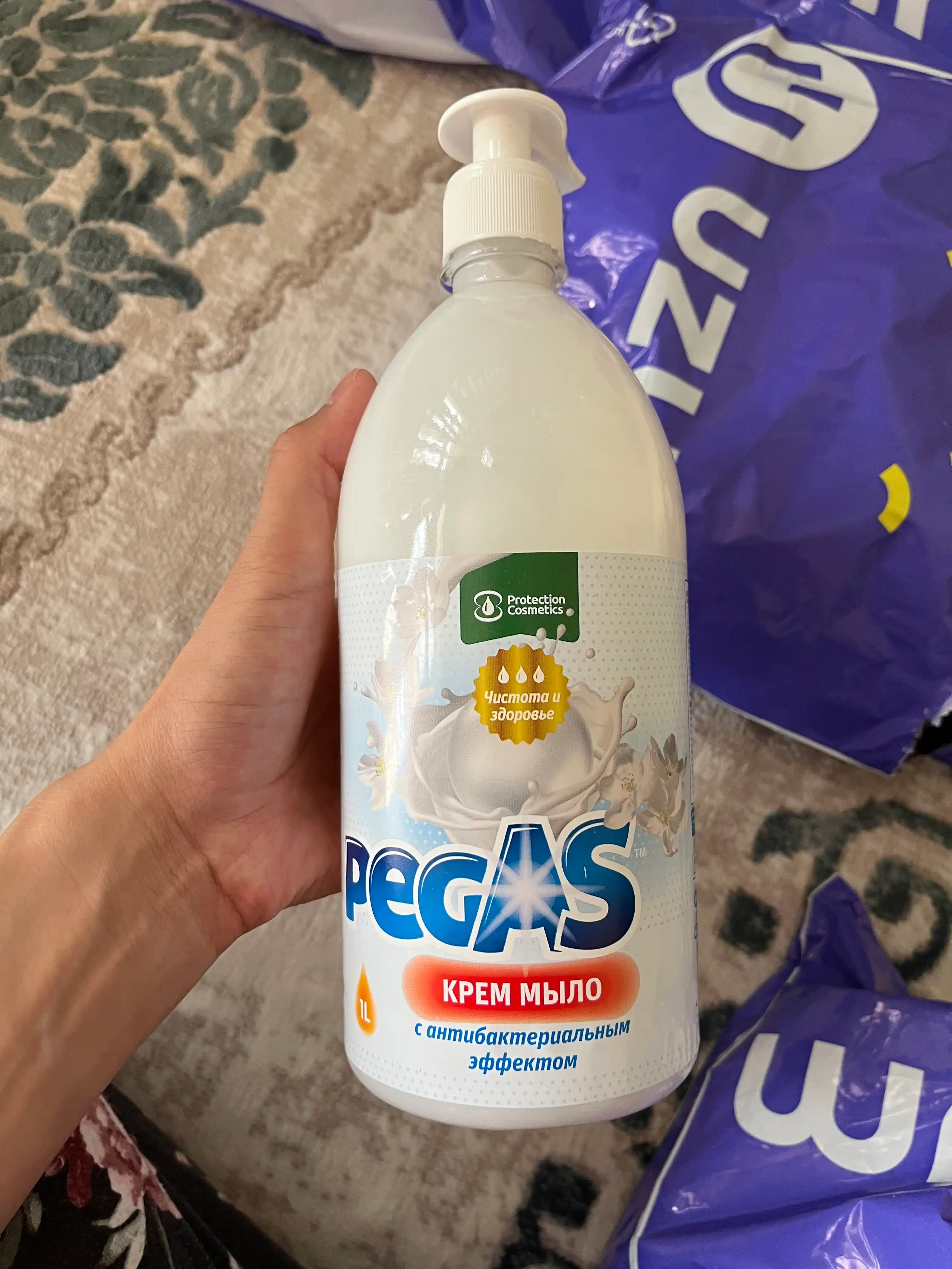Жидкое мыло-крем Pegas, 1 л