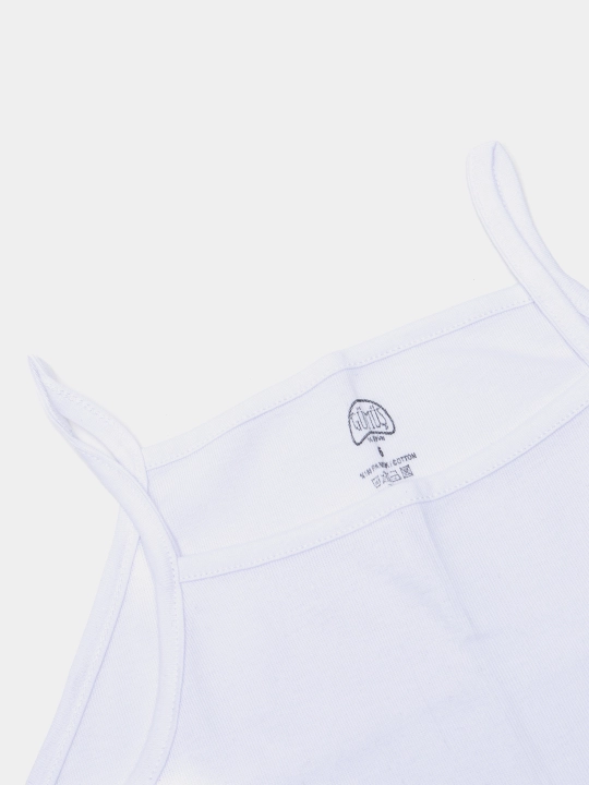 Mayka qizlar uchun Gumush, oq