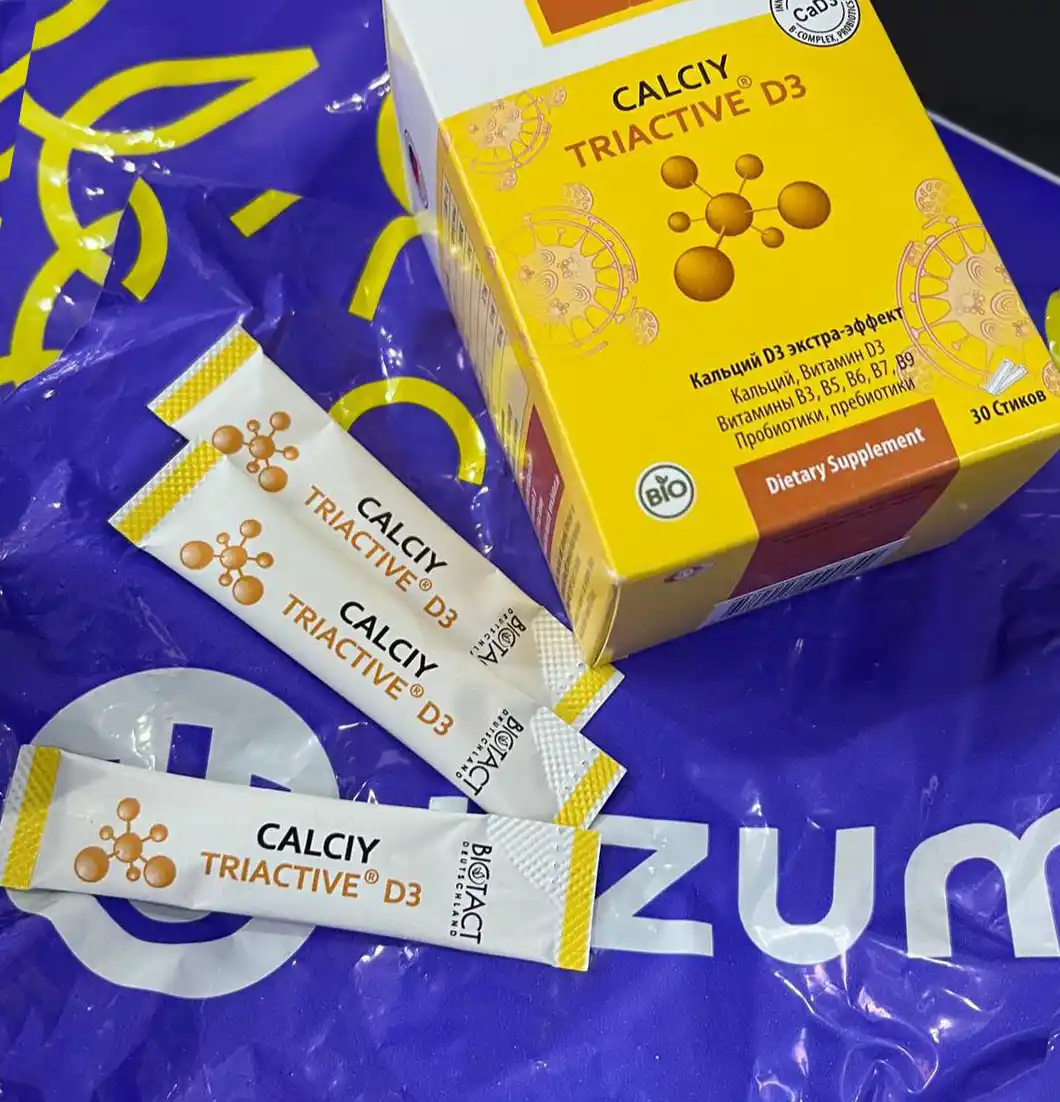 Кальций с пробиотиками и витаминами CALCIY TRIACTIVE D3, 10 миллиард КОЕ, 30 стиков