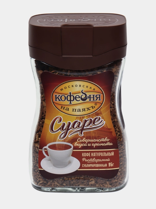 Кофе растворимый Московская кофейня на паяхъ Суаре, натуральный, 95 г - 
