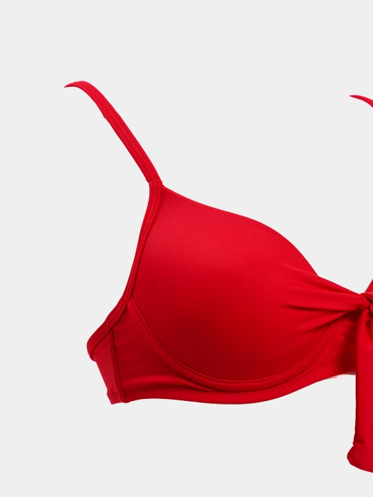 Ayollar suzish kiyimi, bantikli ingichka tasmali bikini