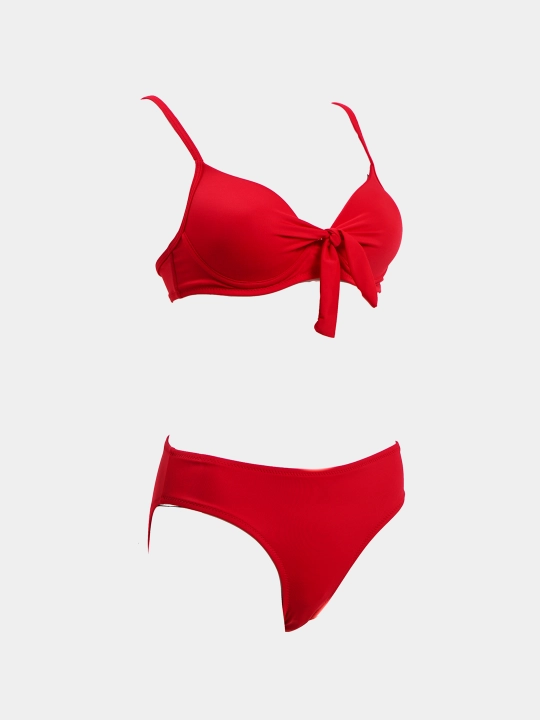 Ayollar suzish kiyimi, bantikli ingichka tasmali bikini